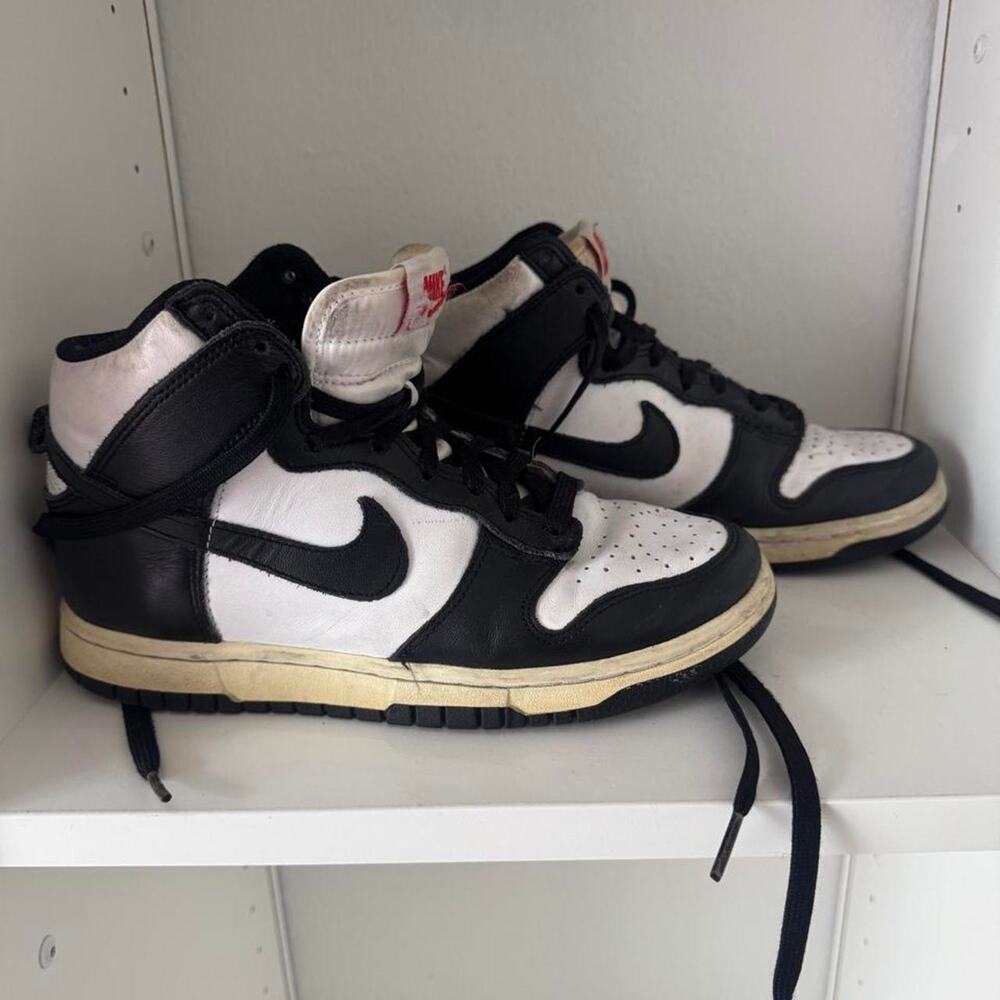 Nike dunk high black trainers